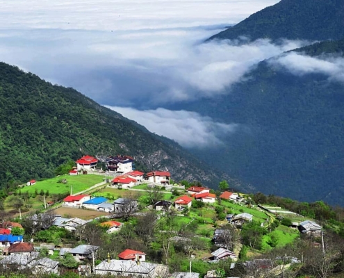 روستای اربه‌کله؛ ییلاقی زیبا با چشم‌انداز دریای خزر